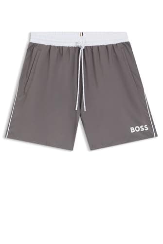Image of BOSS Men's Starfish 10259586 01 Swim Shorts, Dark Grey 025, M