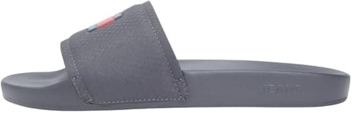 Image of Tommy Jeans Men TJM POOL SLIDE EM0EM01673 Slides, GREY (Washed Black), 45