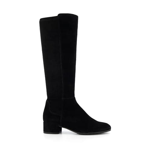 Image of Dune London Ladies TAYLA Wide Fit Stretch Knee-High Boots Size UK 5 Suede Knee High Boots