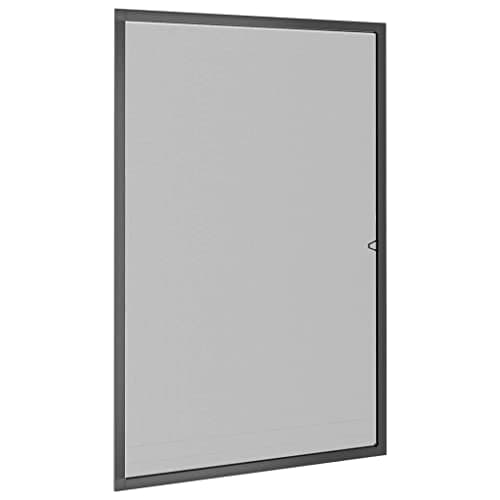 Image of vidaXL Screen-Aluminium Frame with UV & Water- Fibreglass Mesh, Adjustable/Removable for Windows, Anthracite 90x120cm