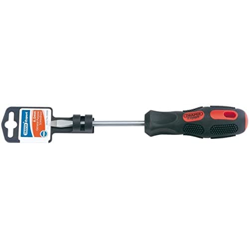 Image of Draper 40008 Expert Plain Slot Flared Tip Screwdriver, 6mm x 100mm