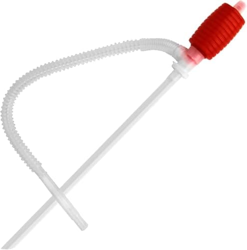Image of CVS2020.COM Manual Drum Siphon Pump Heavy Duty Hand Transfer Pump for Oil, Diesel, Water & Non-Corrosive Chemicals – Leak-Resistant Portable for Small Drums Garage (25L)