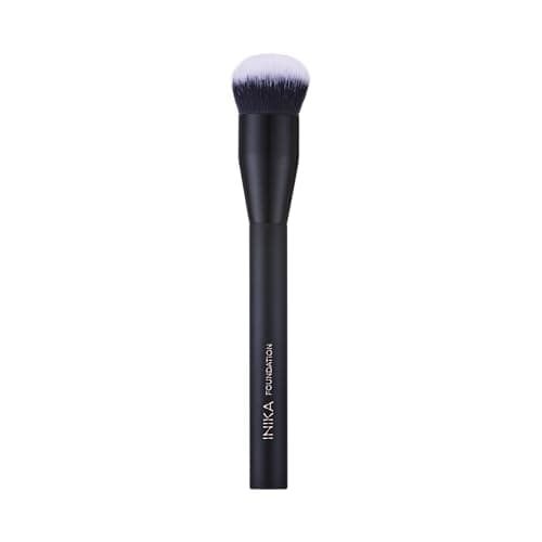 Image of INIKA Foundation Brush | Professional Grade Flat Top, Dense Bristle Liquid or Powder Foundations Makeup Applicator. Vegan Bristles, Sustainable Handle.