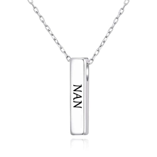 Image of Philip Jones Silver Plated Nan Bar Necklace