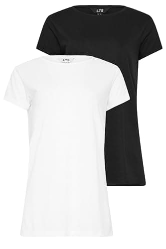 Image of Long Tall Sally - Lts 2 Pack Tall & White T-Shirts - Women's
