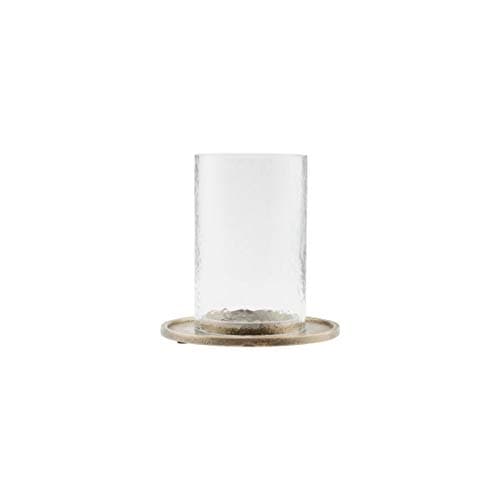 Image of House Doctor, Cylo Candlestick, Antique Brass, Aluminium, Glass, Height: 15.5 cm, Diameter: 10 cm