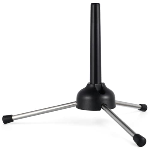 Image of Besportble Foldable Clarinet Stand Portable Instrument Holder for Flute Oboe Saxophone with Stable Tripod Design