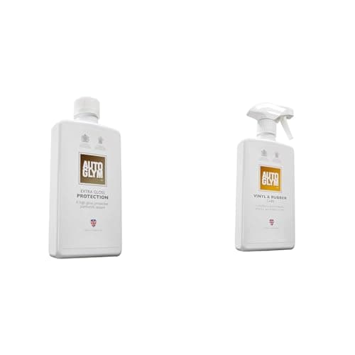 Image of Autoglym Extra Gloss Protection, 500ml - High Gloss, Protective Paintwork Sealant, Non-Abrasive Car & Vinyl And Rubber Care, 500ml - Fresh Lemon Scented Interior Car Cleaner Spray Designed