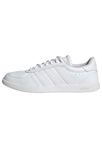 Image of adidas Women's BREAKNET Sleek Shoes, FTWR White/FTWR White/FTWR White, 7 UK
