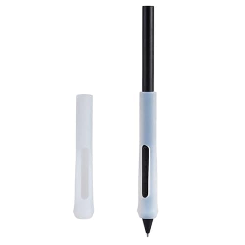 Image of Silicone Pen Grip Holder and Stand Compatible for Wacom Pro Pen 3 PTK470 PTK670 PTK870 Ergonomic Tablet Pen Protective Sleeve, Stylus Pen Accessory (White)