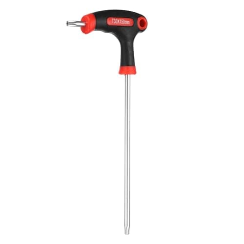 Image of sourcing map T-Handle Torx Key Wrench T30 CR-V Dual End T-Key Wrench Torx Screwdriver Hex Keys Tool for Automotive Household Maintenance, Red Black