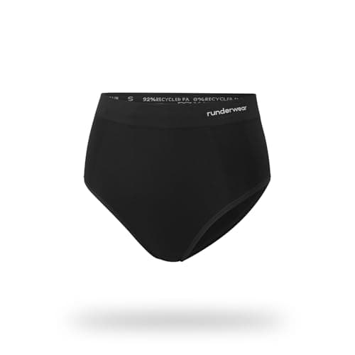 Image of Runderwear Running Underwear Women – Sports Underwear for Women, Moisture Wicking, Breathable, Anti-Chafe, Seamless Women’s Sports Knickers Black