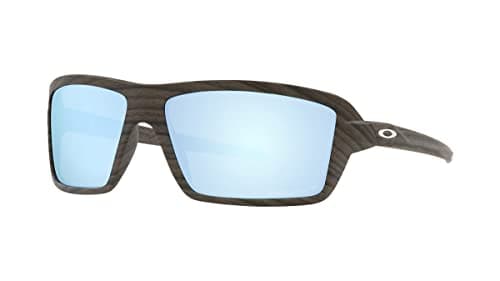 Image of Oakley Cables Sunglasses Woodgrain with Prizm Deep Water Polarized Lens