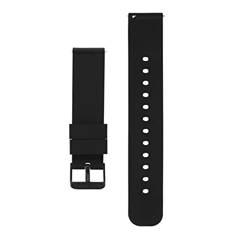 Image of Cobee Silicone Watch Bands, Quick Release Waterproof Soft Rubber Replacement Straps with Black Plated Stainless Steel Buckle Smart Watch Straps Sport Watchbands Wrist Straps for Men Women(22mm-Black)