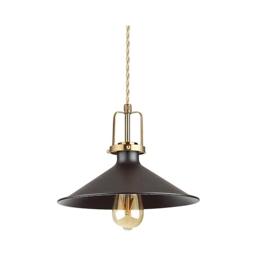 Image of Ideal Lux ERIS-3 - Indoor Dome Ceiling Pendant Lamp 1 Light Black, E27