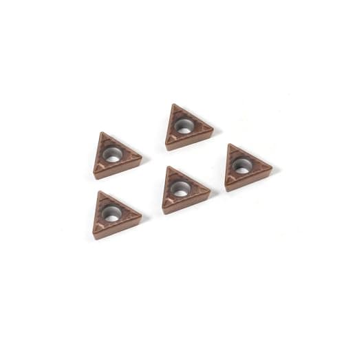 Image of YUFUTOL Carbide Turning Inserts TCMT090204 TCMT1.8(1.5) Carbide Inserts Tain Coated TCMT Insert for Lathe Turning Tool Holder Boring Bar, 5 Pieces
