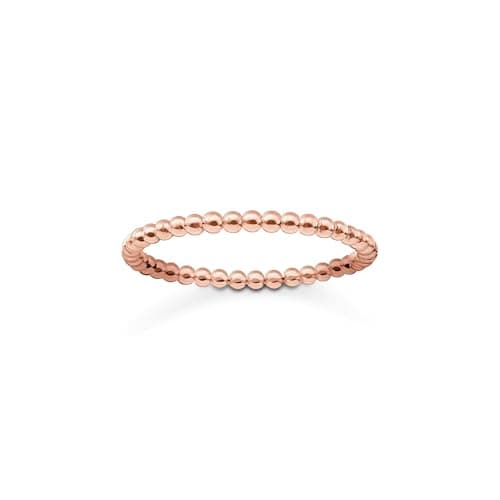 Image of Thomas Sabo "Dots" Gold Plated Rose Gold Ring, (Size:52)