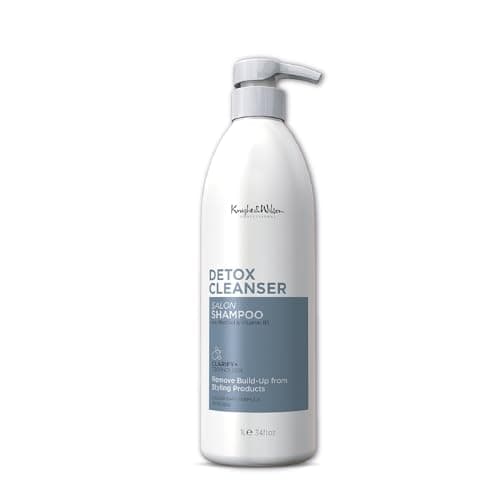 Image of Knight & Wilson Salon Professional Detox Cleanser Salon Shampoo 1000ml. Lightweight Clarifying Shampoo that removes all product build up. Purifies with Vitamin B5.