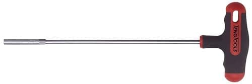 Image of Teng Tools 7mm 6 Point Opening Durable Chrome Vanadium Steel T-Handle Nut Driver - MDNT407, Silver