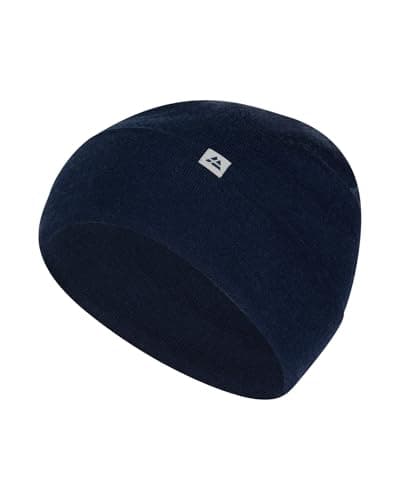 Image of DANISH ENDURANCE Merino Wool Beanie Hat, Thermal Beanie, Warm and Breathable for Sports, Men & Women, Dark Navy, One Size