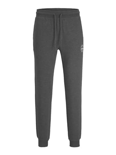 Image of JACK & JONES Mens Gordon Shark Sweat Pants Jogging Bottoms Dark Grey M
