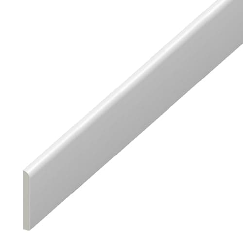 Image of UPVC Plastic Trim 45mm x 5m – White Architrave Skirting Board & Window Finishing Trim
