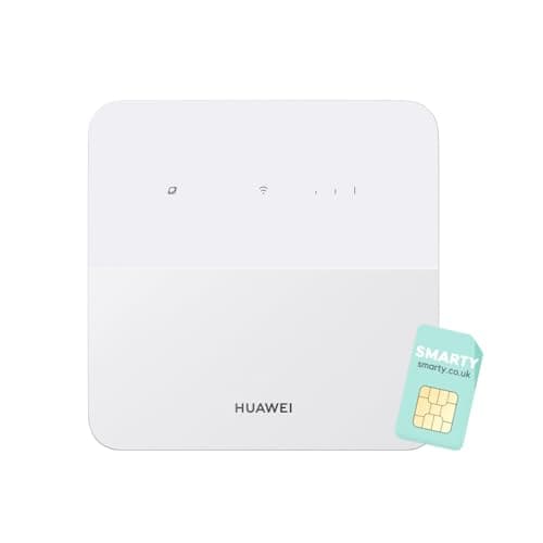 Image of Huawei B320 300Mbps Wireless 4G+LTE Low-Cost WiFi Router, Micro SIM Slot Unlocked, Connect 32 Devices - No Configuration Required, Secure Network & Parental Control - UK plug