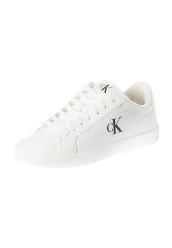 Image of Calvin Klein Women’s Low Top Cupsole Trainers, White (Triple Bright White), 5