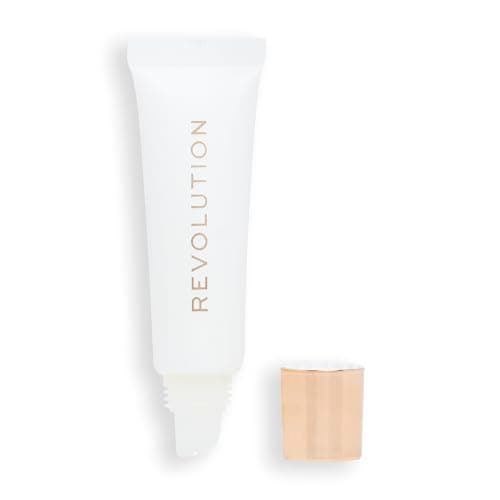 Image of Makeup Revolution, Juicy Peptide Lip Balm, Hydrating Lip Balm with Sheer Colour, Infused with Vitamin E & Peptides, Clear Ice, 8ml