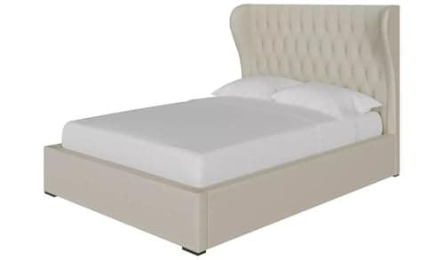 Image of GFW Dakota Double Fabric End Lift Ottoman Bed - Natural