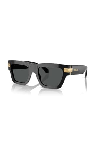 Image of Versace Man Sunglasses Black Frame, Dark Grey Lenses, 55MM, Black, XXL