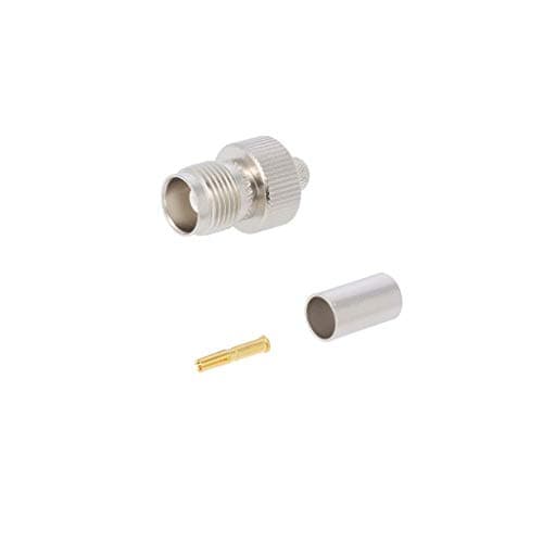 Image of J01011A0044 Plug TNC Female Straight 50Ω Crimped for Cable Teflon TELEGÄRTNER