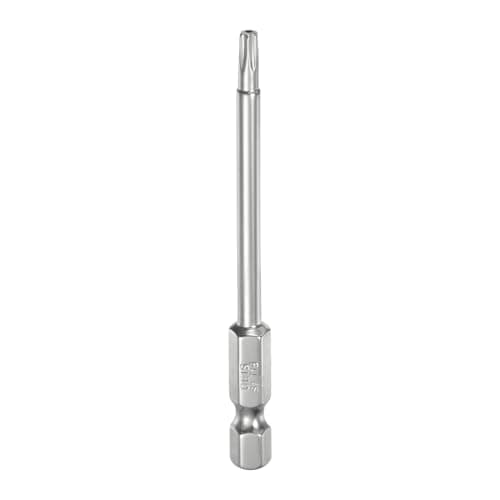 Image of sourcing map T15 Security Torx Bit 1/4" Hex Shank 3" Long S2 Steel Magnetic Tamper Resistant Star Bits Screwdriver Torx Head with Hole for Driver Drill Bits Remove Fastening Screws