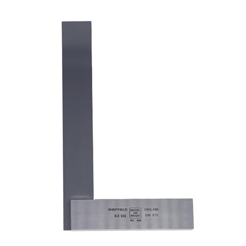 Image of Engineer's Square - 9 Inch / 225 mm 90° Square Carpenter's Angle for Precise Work in Wood & Metal Working, BS 939, DIN 875