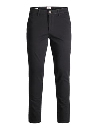 Image of Jack & Jones NOS Men's Jjimarco Jjbowie Sa Black Noos Trouser, (Black Black), W34/L30 (Manufacturer size: 34)