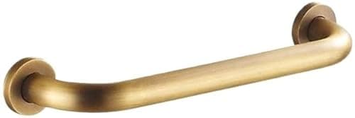 Image of YUEYAART Grab Bar, Brass, Brushed, Modern, Brushed Brass, Wall Mounted, 40cm, Safety Support Rail, Handrails for Elderly/Disabled