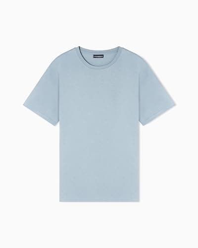 Image of Men's Prints Crew Neck T-Shirt Blue M