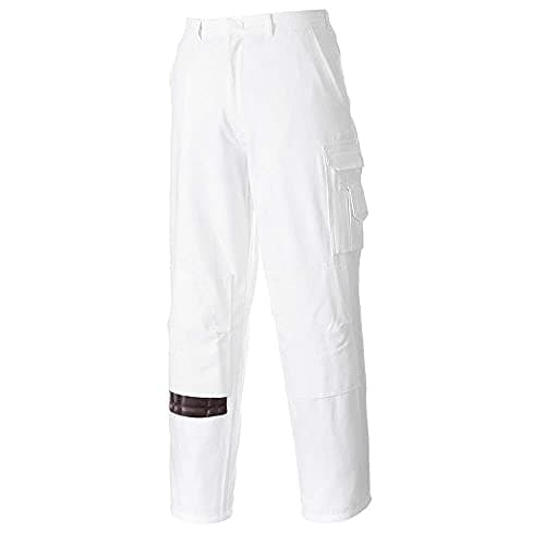 Image of Portwest S817 Elasticated Painters Workwear Protection Pants White, X-Large