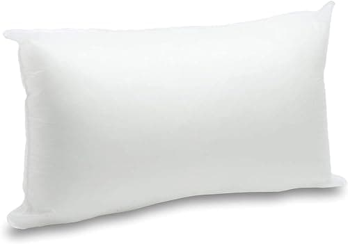 Image of AMANSTYLE LTD Cushion Inner Pad (Pack of 1) 30 x 50 cm (12" x 20") Bounce Back Hollowfibre Pillow Insert – Hypoallergenic Cushion Stuffers for Sofa, Bed & Chair – UK Made