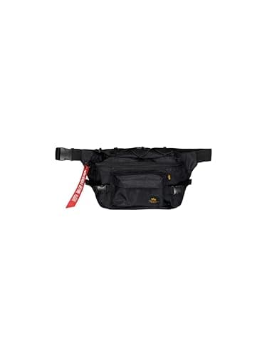 Image of Alpha Industries Unisex Combat 8L Waistbag, Black