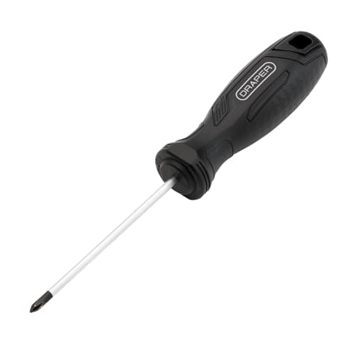 Image of Draper Phillips Hard Grip Screwdriver, PH0 x 75mm - 13491 - Magnetic Tip, CRV Blade