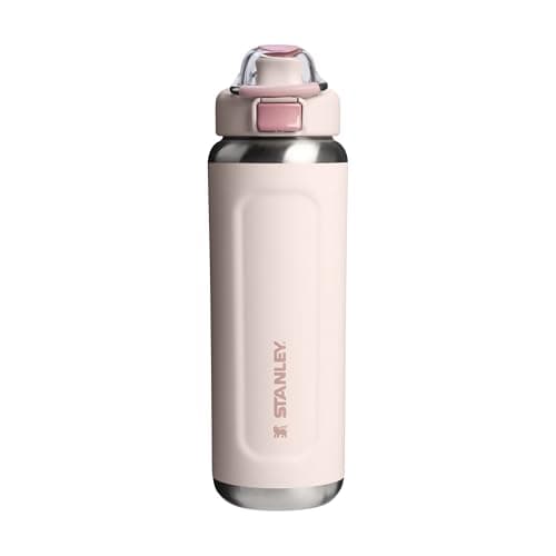 Image of STANLEY 1913 Wellspring Bottle 0.7L - Cold For 12 Hours - Iced For 40 Hours - BPA-Free Recycled Stainless Steel Flask - Leakproof - Dishwasher Safe - Rose Quartz