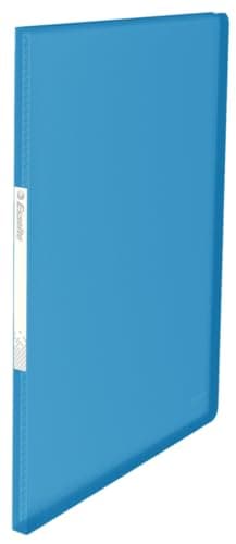 Image of Esselte A4 Display Book, 20 Pockets, 40 Sheet Capacity, Transparent Pockets, VIVIDA Blue, VIVIDA Range, 623990
