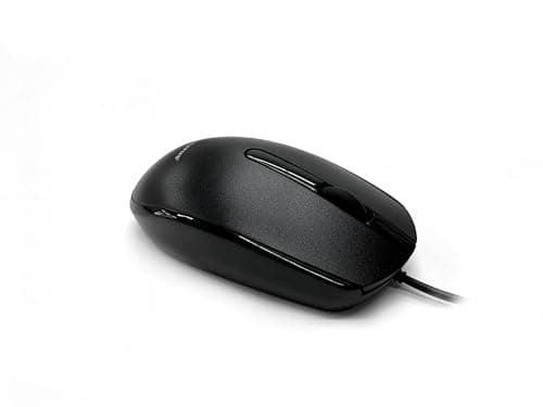 Image of Accuratus M100 MAC USB Type C - USB Type C Wired Full Size Slim Apple Mac Mouse with Gloss Black and Matt Black Tactile Case