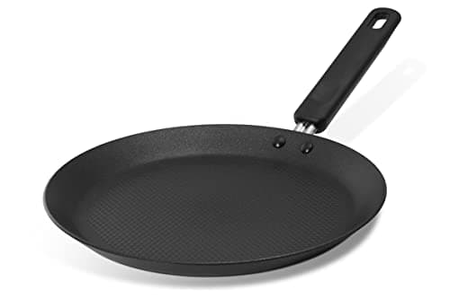 Image of Prestige 9 x Tougher Pancake Pan Non Stick 24cm - Pancake Pan Induction Hob Suitable with Scratch Resistant Non Stick, Stay Cool Easy Grip Handles, Oven & Dishwasher Safe Cookware