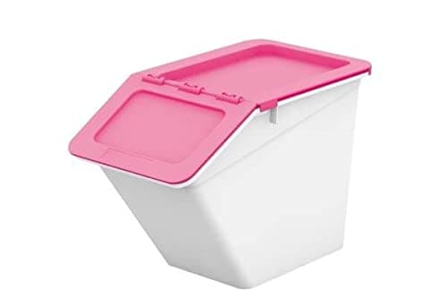 Image of LivinBox 13L Stack & Nest Storage Bin (Pink, 13L) - 6 Pack
