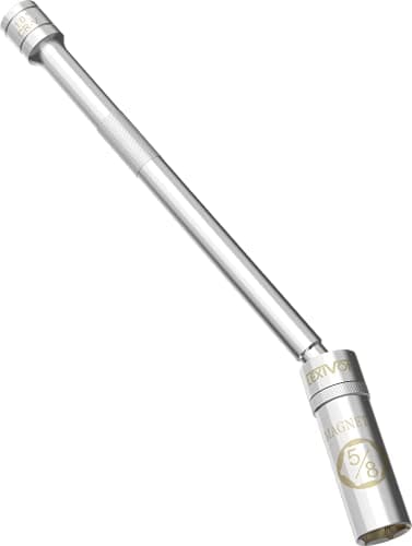 Image of LEXIVON 5/8" Swivel Magnetic Spark Plug Socket, 3/8" Drive x 10" Total Length | Enhanced Magnetic Design with Thin Wall Socket, Cr-v Steel (LX-122)