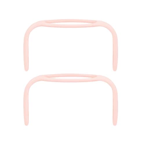 Image of MAM Hold My Bottle Handles | 2 Pack | Compatible with Wide Range of MAM Bottles | Encourages Independent Drinking | Baby Accessories | Pink