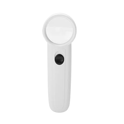 Image of YDuupxe 3X 5X 15X Magnifying Glass with LED Light, Mini ABS Plastic Magnifier for Beauty and Electronics Inspection (MG6B -2 15 times)