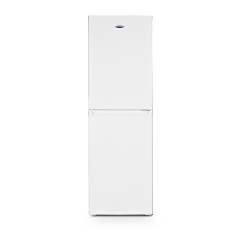 Image of ICE KING IK1750EW Freestanding Fridge Freezer, 50/50 Split, 252L Capacity, White, Reversible Door, Energy Efficient, Quiet Operation – Ideal for Kitchen or Utility Room